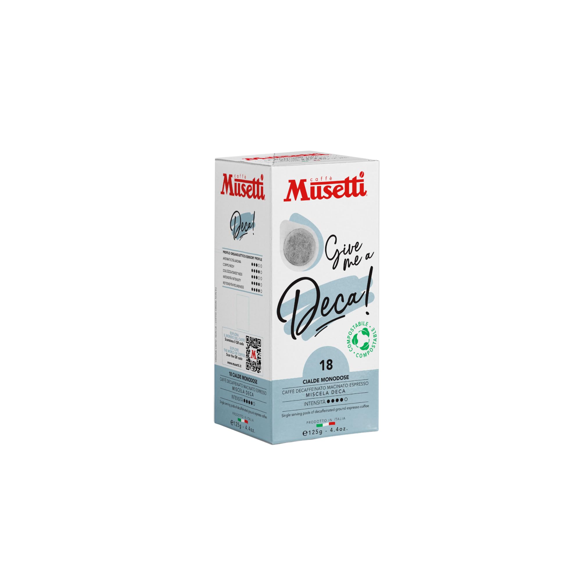 caff-musetti-deca-18-cialde-ese-decaffeinato-intensit-4-5 image 1