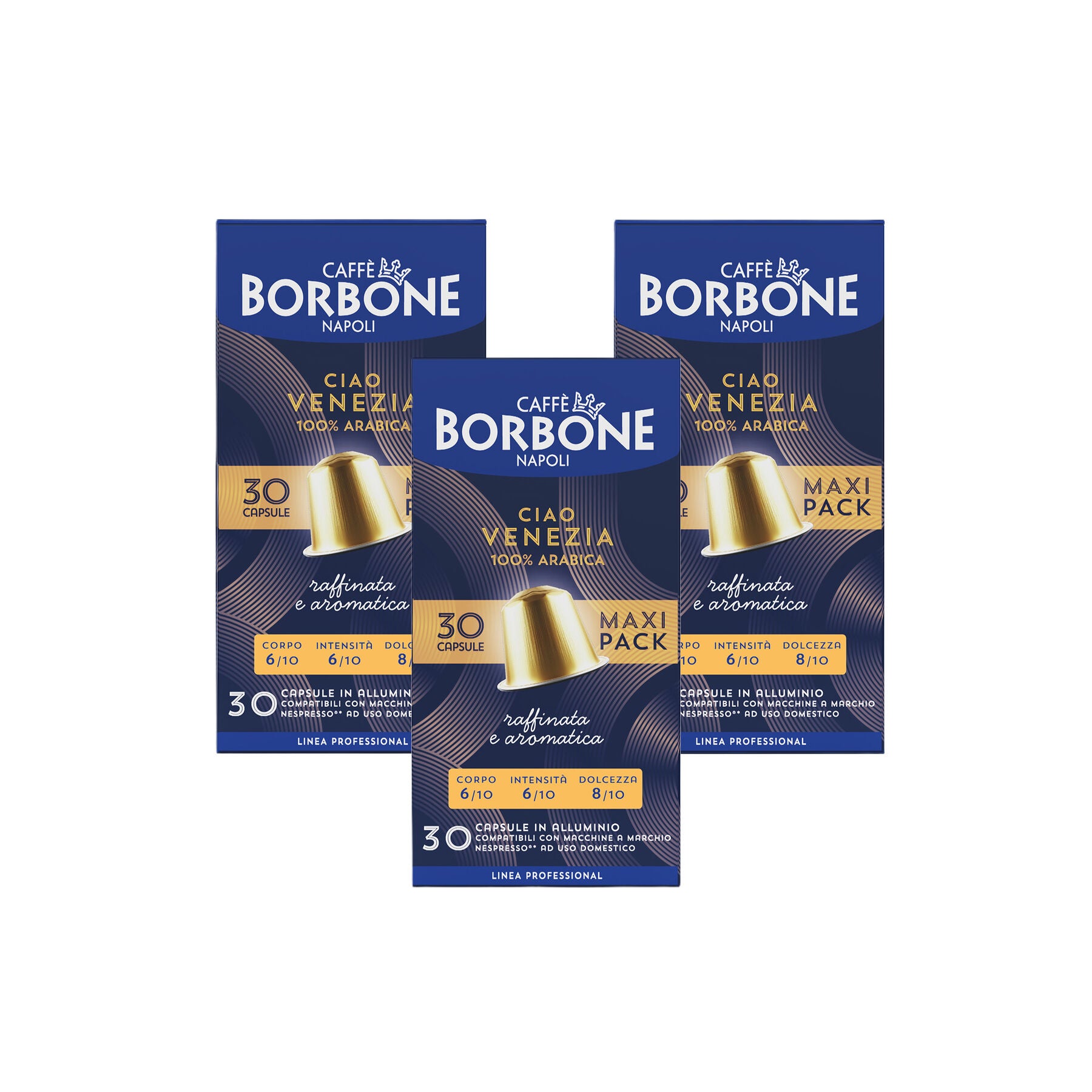 caff-borbone-ciao-venezia-in-alluminio-capsule-compatibili-nespresso image 1
