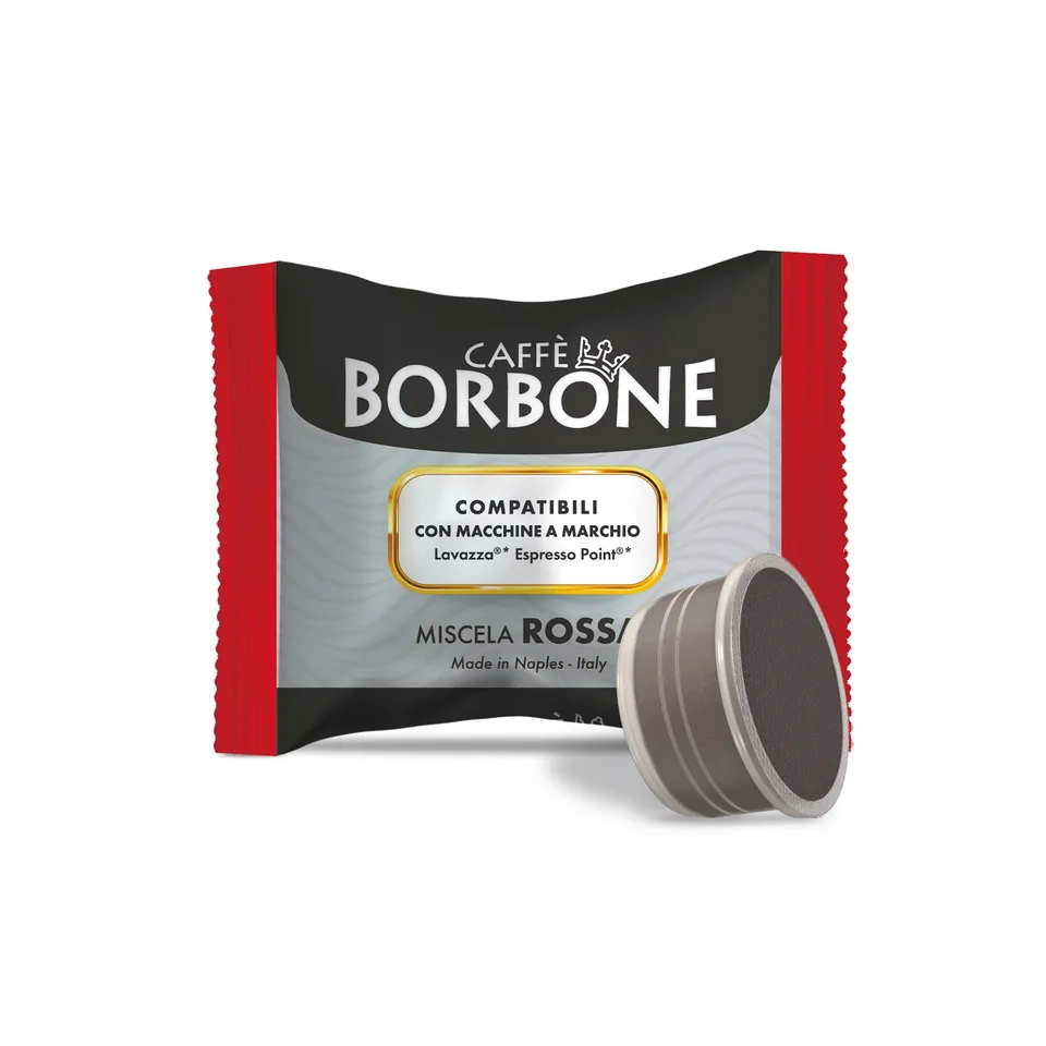 caff-borbone-capsule-compatibili-lavazza-espresso-point-miscela-rossa-forte image 1