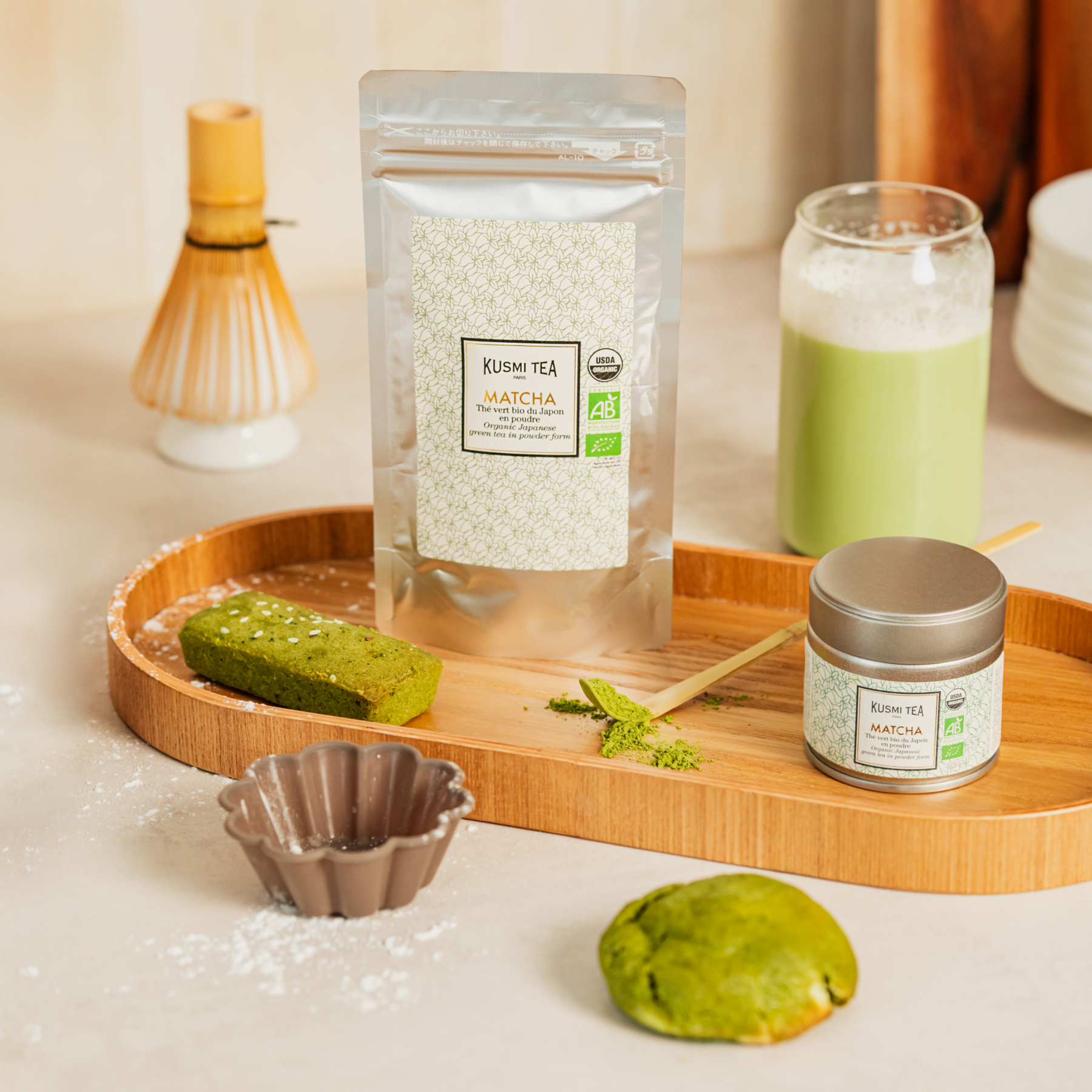 kusmi-tea-set-matcha-con-frusta-chasen-e-spatola-in-bamb image 3