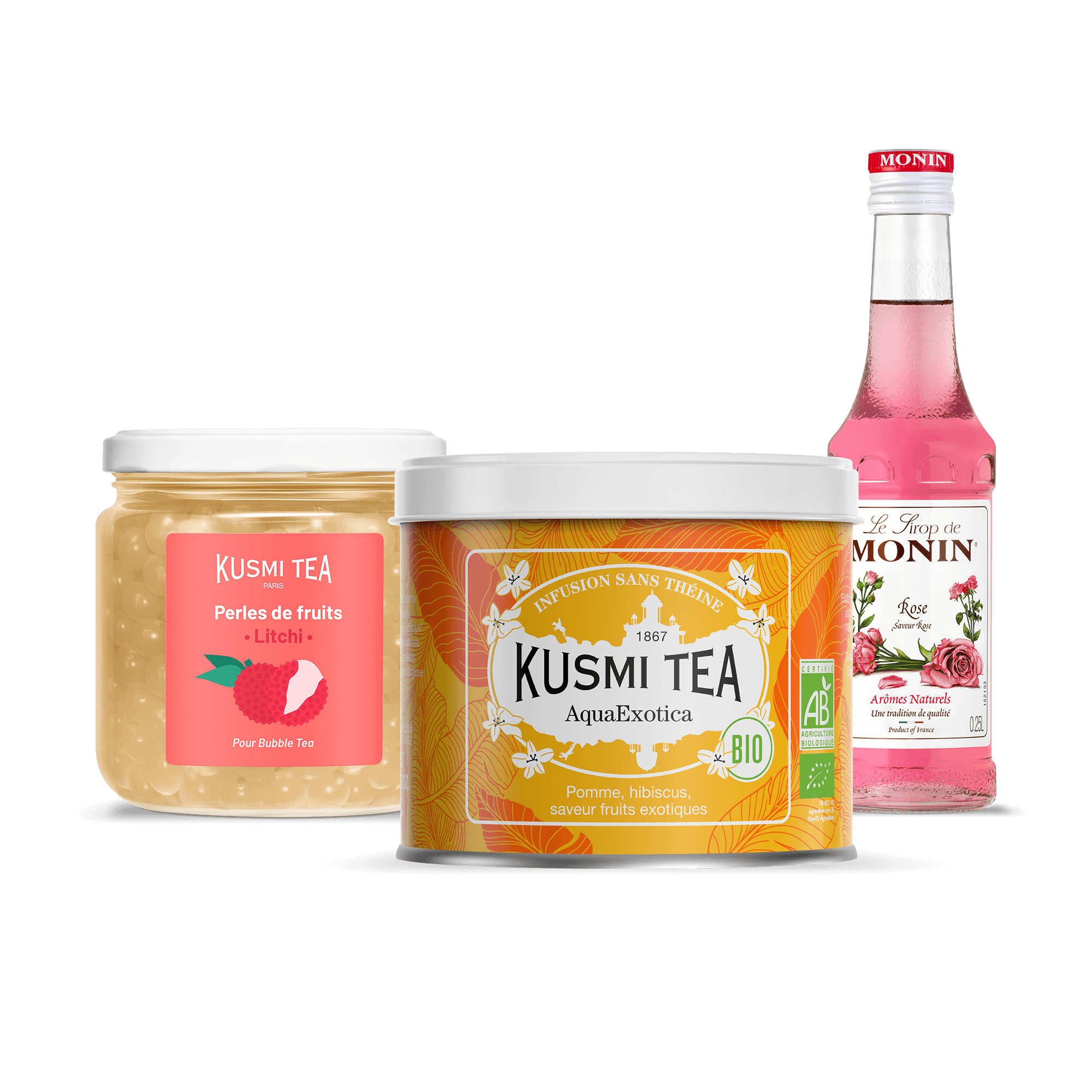 kusmi-tea-kit-preparazione-bubble-tea-fruity-exotique image 1