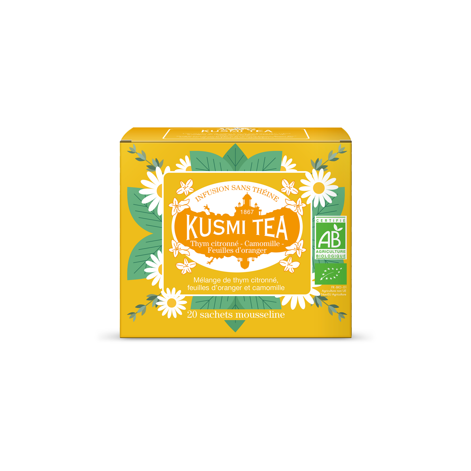 kusmi-tea-timo-limone-camomilla-foglie-d-arancio-infuso-bio image 5