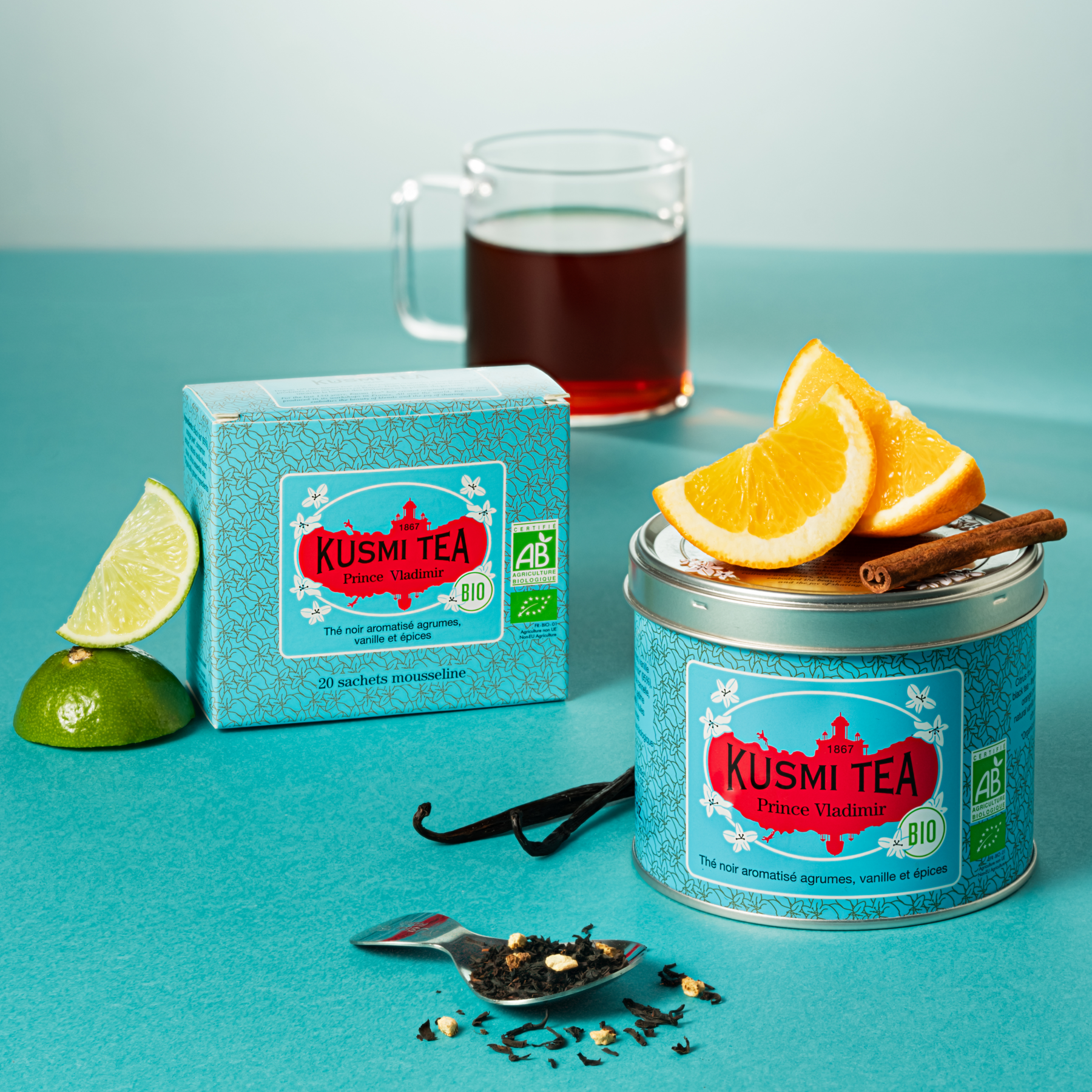 kusmi-tea-prince-vladimir-bio-t-nero-earl-grey-bergamotto-e-agrumi image 2