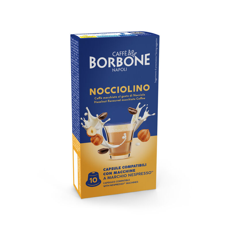 caff-borbone-nocciolino-capsule-compatibili-nespresso-per-cappuccino-alla-noccio image 1
