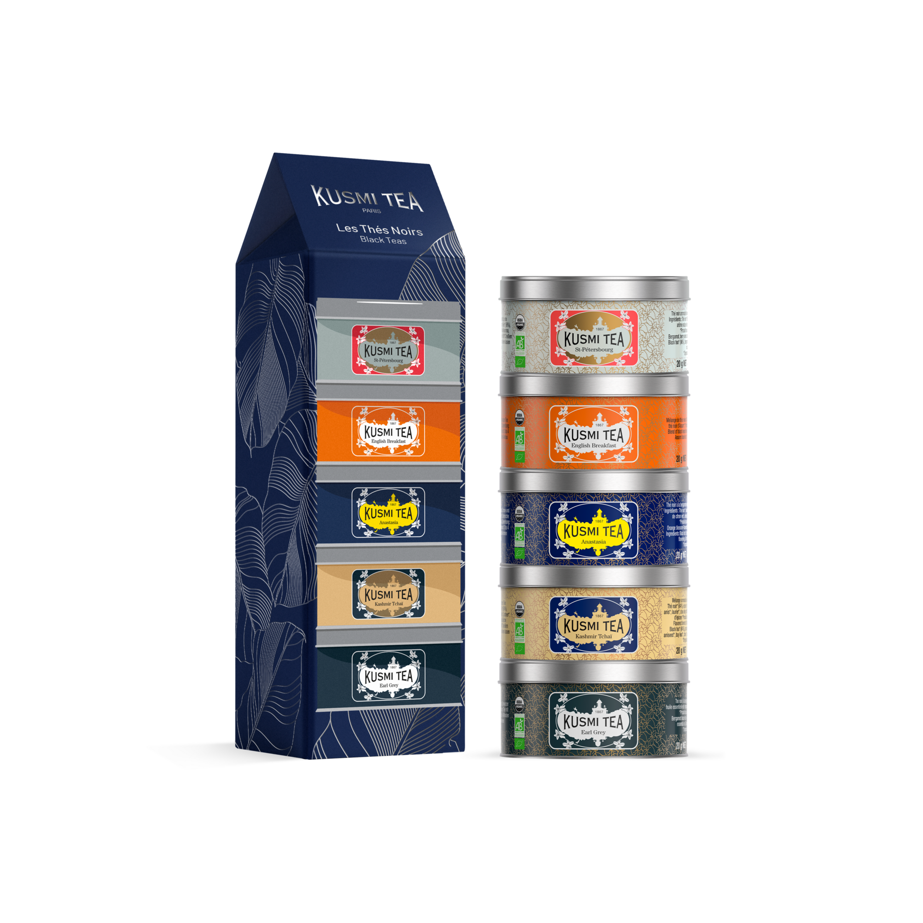 kusmi-tea-cofanetto-t-neri-bio-5-miniature-sfuse-premium image 1