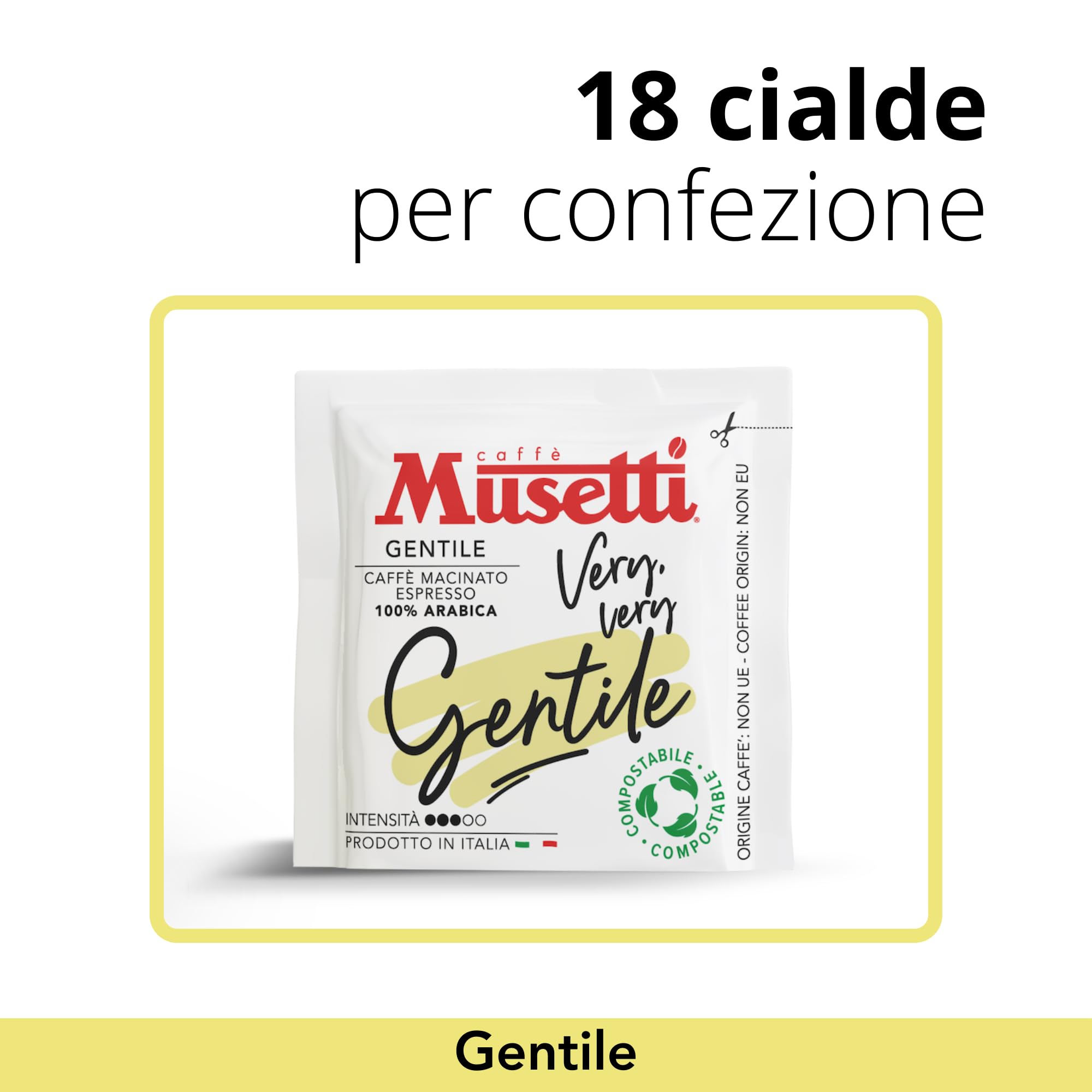 caff-musetti-gentile-100-arabica-18-cialde-ese-intensit-3-5 image 6