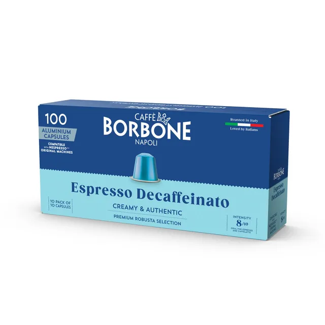caff-borbone-miscela-dek-decaffeinato-capsule-alluminio-compatibili-nespresso image 1