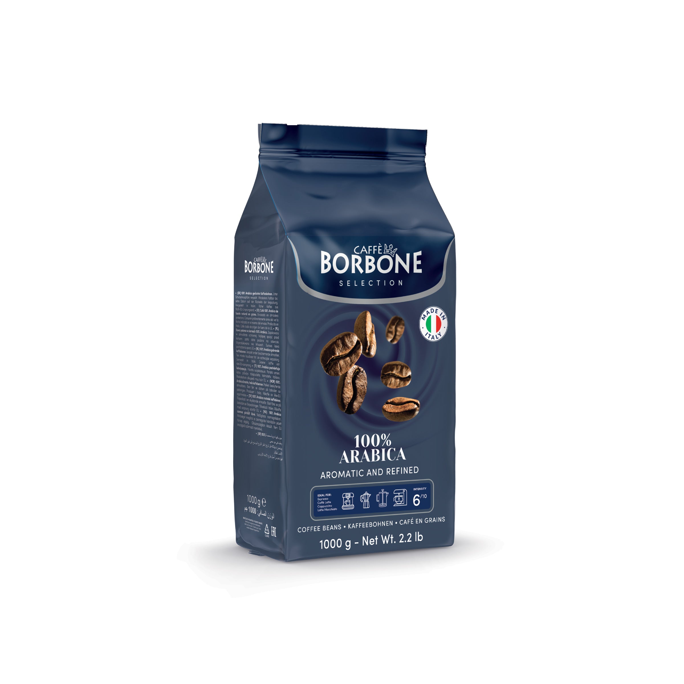 caff-borbone-100-arabica-caff-in-grani-intensit-6-10 image 1