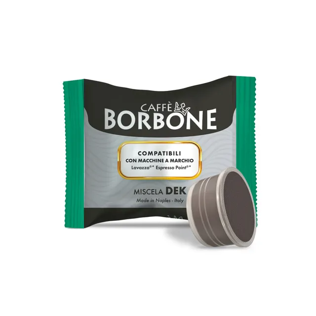 caff-borbone-capsule-compatibili-lavazza-espresso-point-miscela-verde-dek-decaff image 1