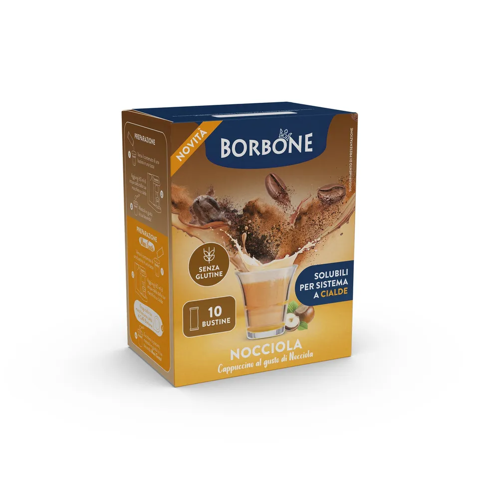 caff-borbone-stick-cappuccino-nocciola-preparato-solubile-per-sistema-a-cialde image 1