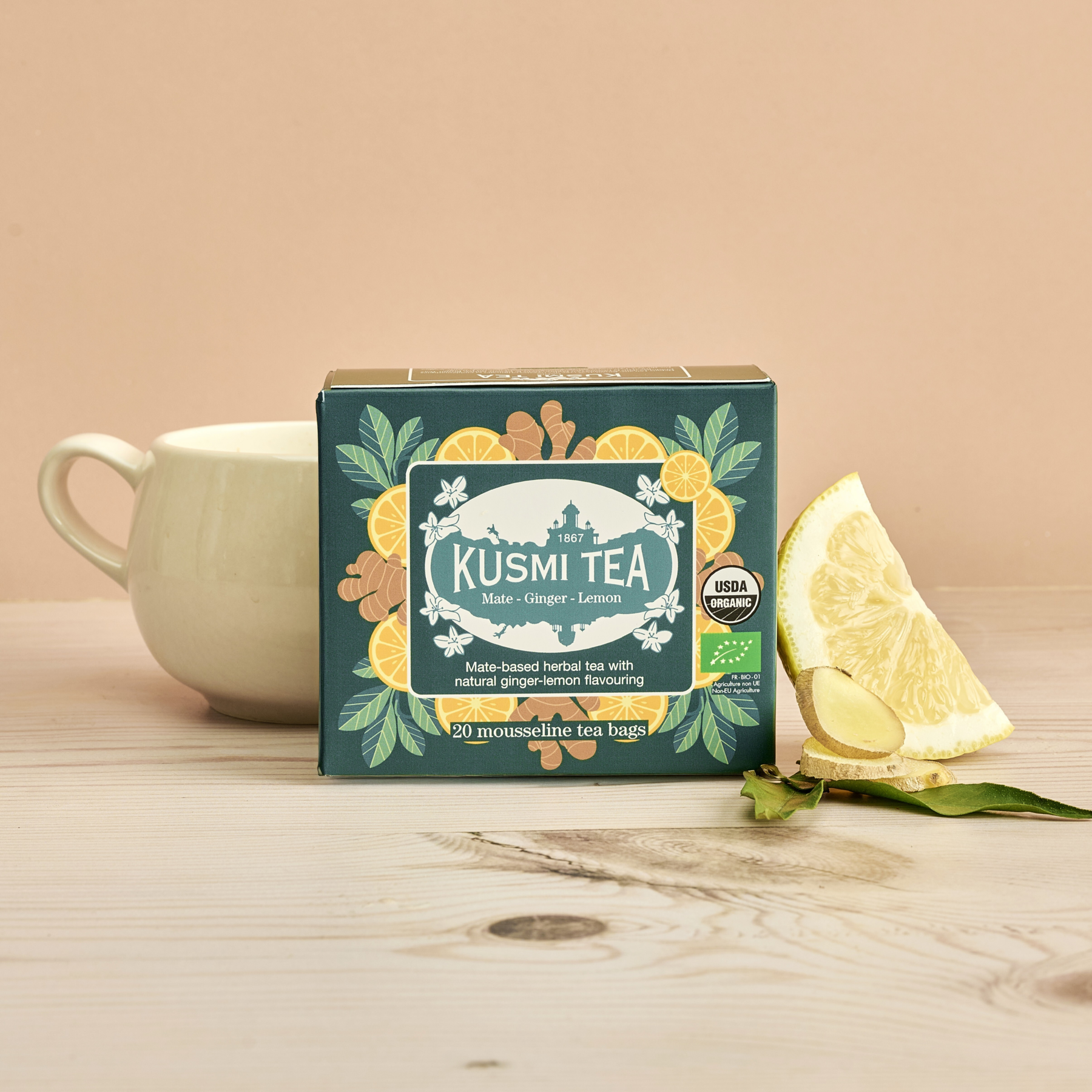 kusmi-tea-mate-zenzero-limone-infusione-mate-detox image 3