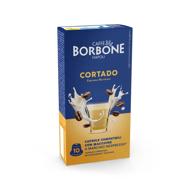 caff-borbone-capriccio-cortado-gusto-espresso-macchiato-capsule-compatibili-nesp image 1