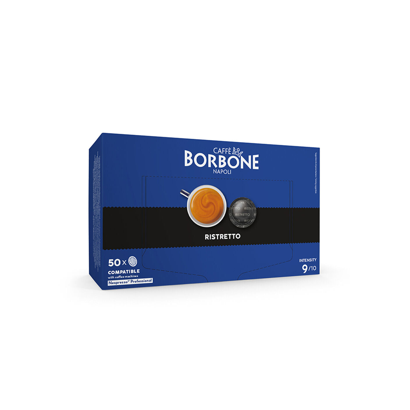 caff-borbone-capsule-compatibili-nespresso-professional-ristretto-intensit-9-10 image 1