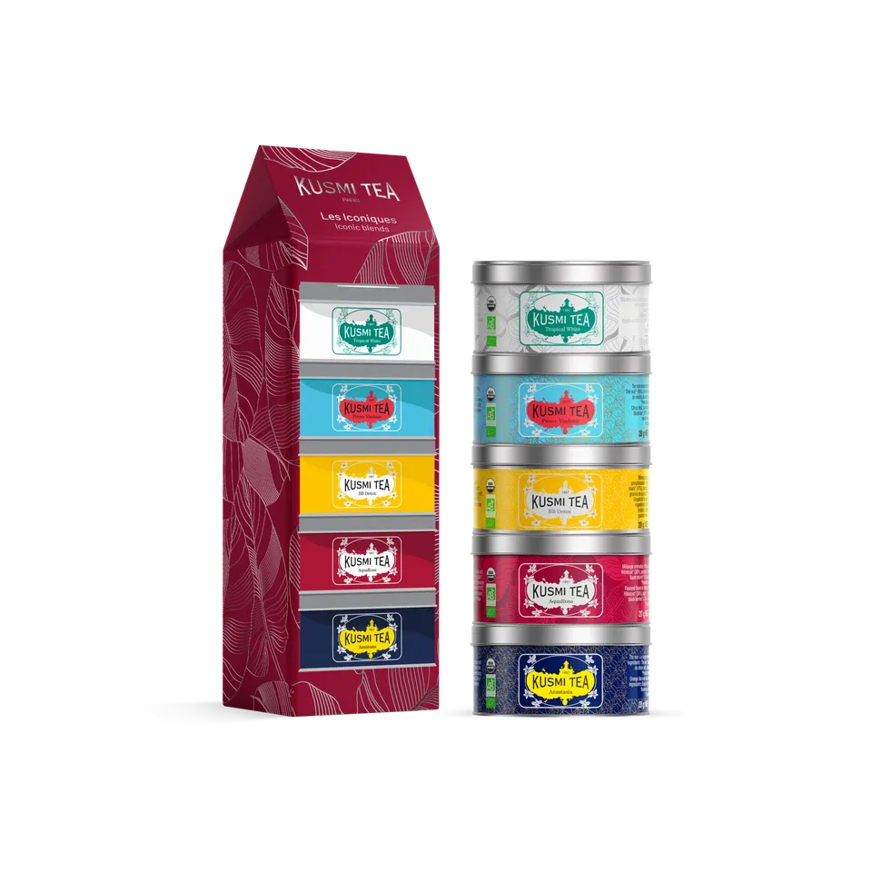 kusmi-tea-cofanetto-iconico-bio-5-t-e-infusi-in-miniatura-sfusi image 1